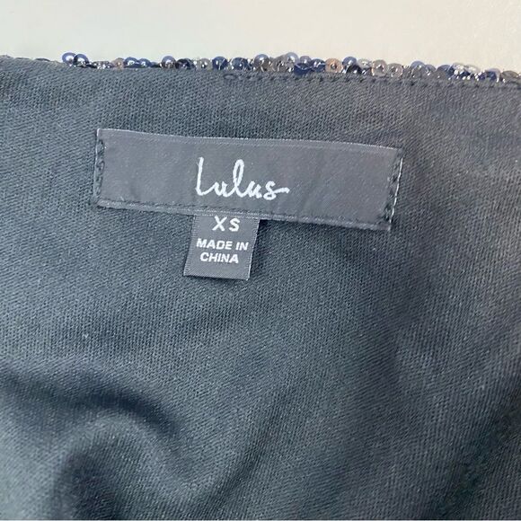 Lulus Skirt Black Sequin Mini NWT XS - Picture 5 of 5